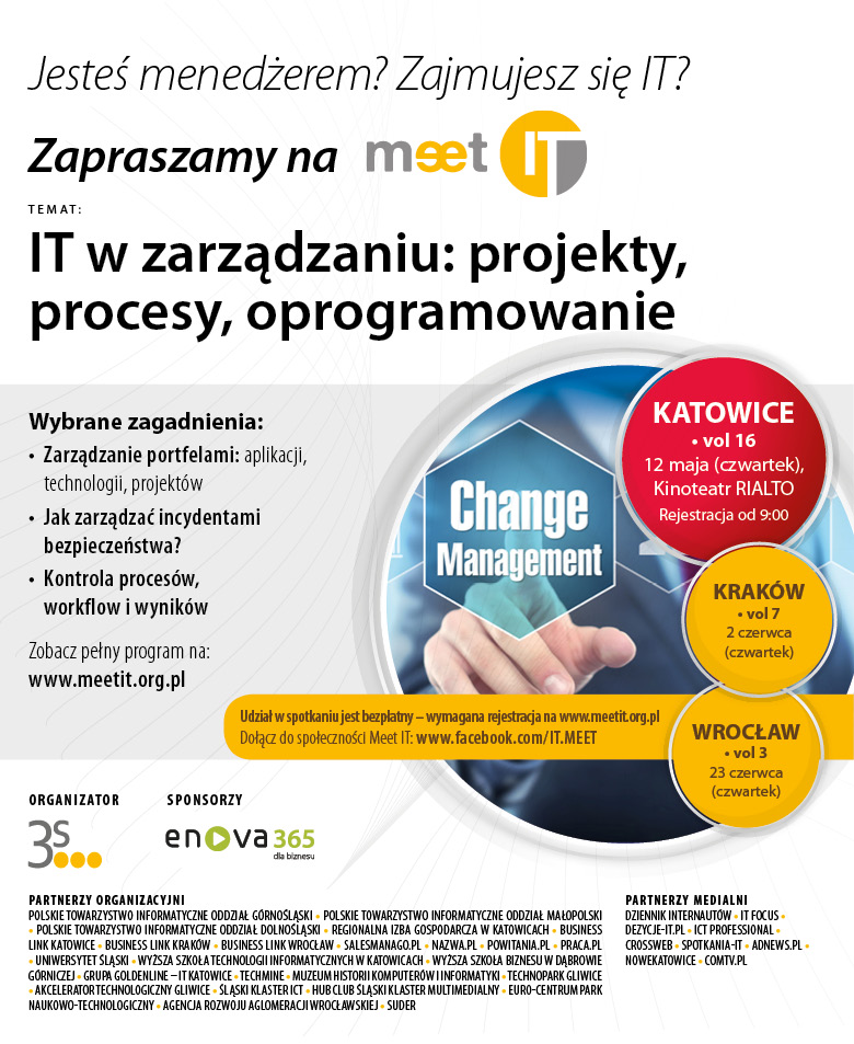 Zaproszenie Meet IT Katowice vol16_12052016