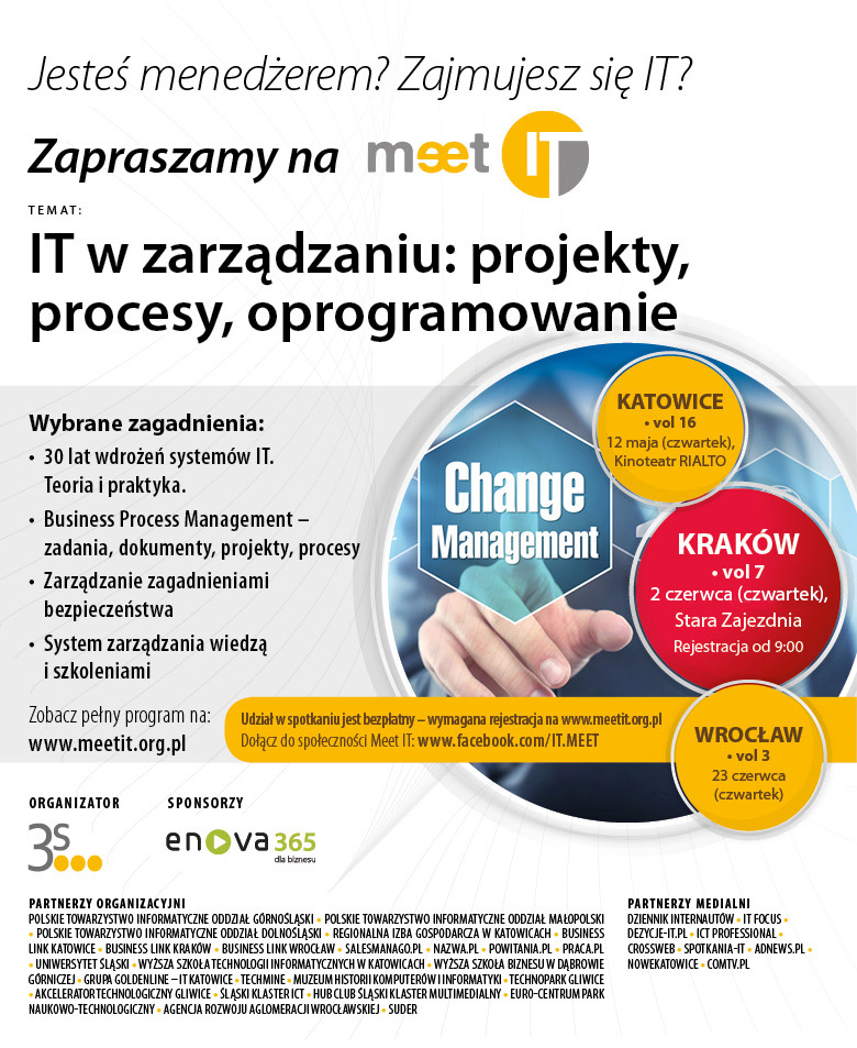 Zaproszenie Meet IT Krakow vol7_02062016
